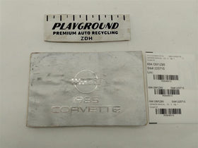 Chevrolet Corvette Owners Manual