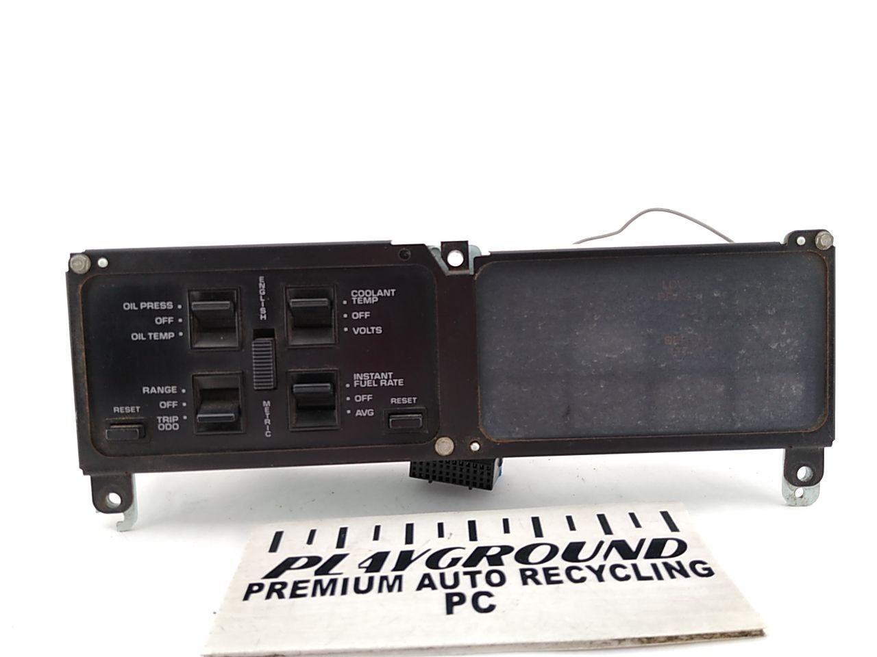 Corvette C4 Center Information Screen Switch Panel | Playground PAR