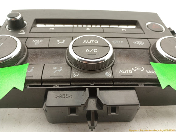Range Rover Evoque Climate Control Panel