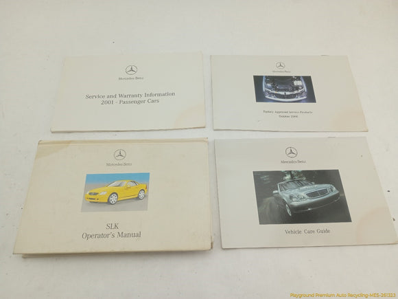 Mercedes SLK320 Owner's Manual Set