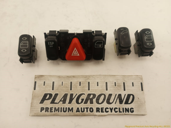 Mercedes SLK320 Center Dash Console Control Switches Set