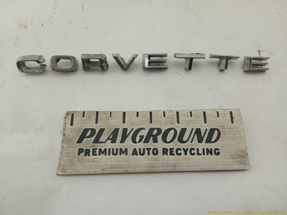 Chevrolet Corvette C3 Rear Bumper Corvette Emblem