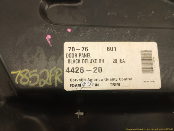 Chevrolet Corvette C3 Passenger Right Front Door Trim