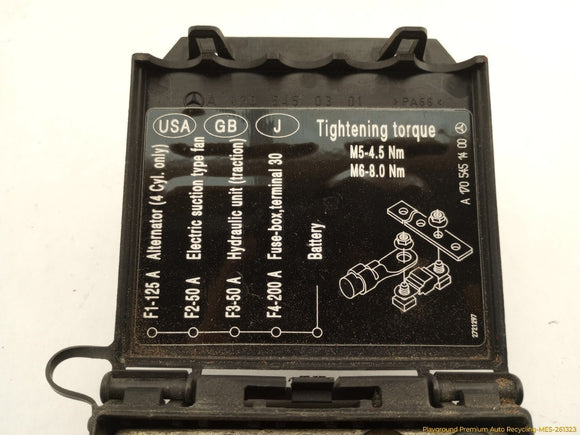 Mercedes SLK320 Engine Fuse Box Junction Relay
