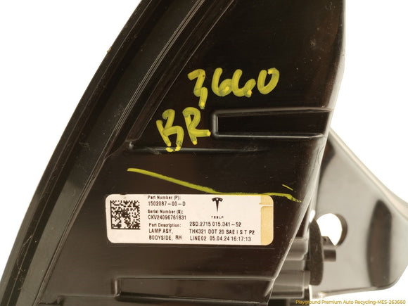 Tesla Model Y Passenger Right Outer Tail Lamp