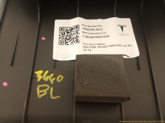 Tesla Model Y Driver Left Trunk Pocket End Bracket