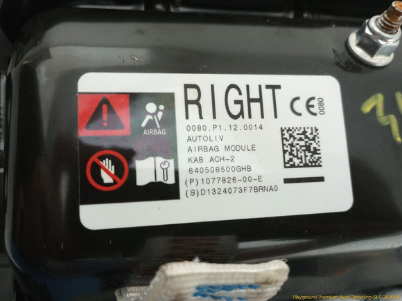 Tesla Model Y Passenger Right Knee Airbag