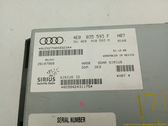 Audi S5 Sirius Satellite Radio Receiver Module