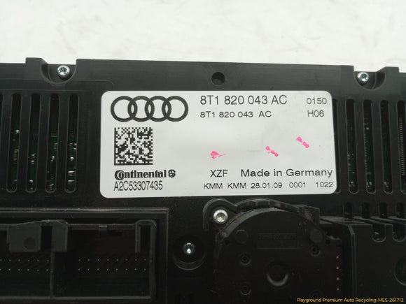 Audi S5 Climate Control Panel