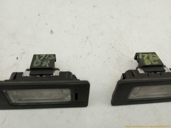 Audi S5 Pair Of License Plate Light Lamps