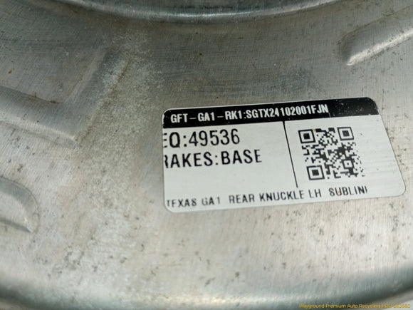 Tesla Model Y Driver Left Rear Spindle Knuckle Hub