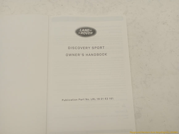 Land Rover Discovery Sport Owner's Manual Set