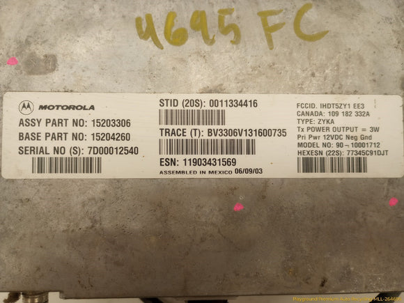 Hummer H2 Onstar Communication Control Module