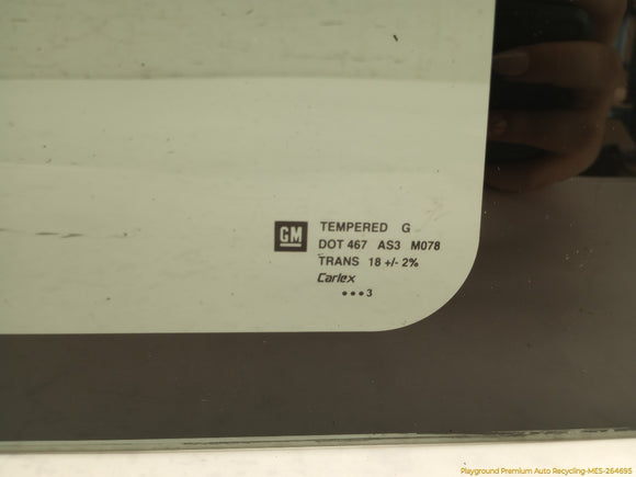 Hummer H2 Driver Left Rear Quarter Window Glass