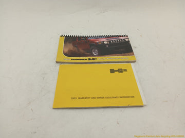 Hummer H2 Owner's Manual Set - 0
