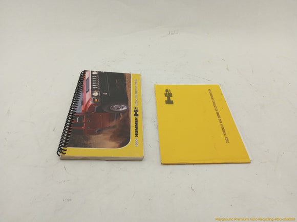 Hummer H2 Owner's Manual Set