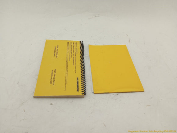 Hummer H2 Owner's Manual Set