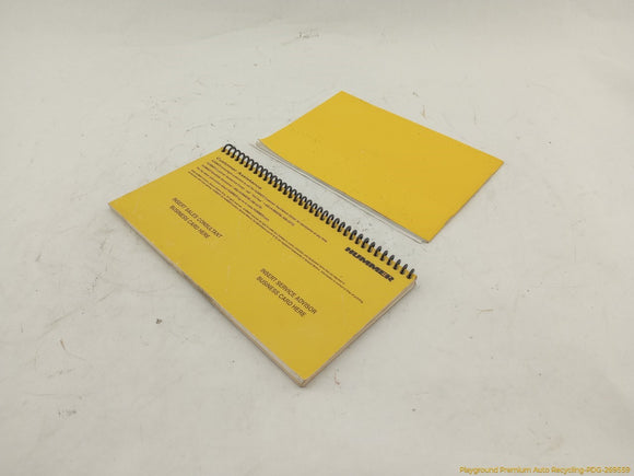 Hummer H2 Owner's Manual Set