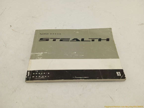 Dodge Stealth Owner's Manual