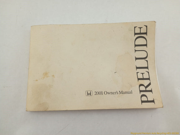 Honda Prelude Owner's Manual