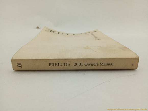 Honda Prelude Owner's Manual