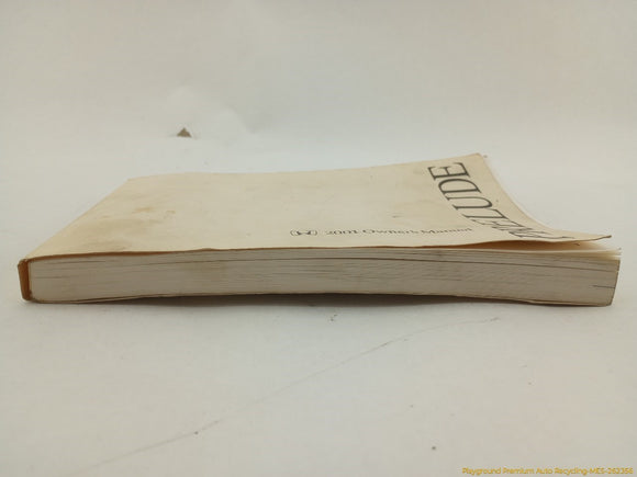 Honda Prelude Owner's Manual