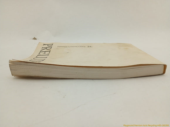 Honda Prelude Owner's Manual