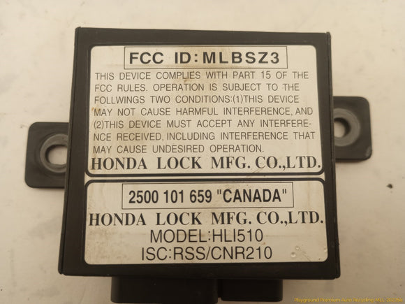 Honda Prelude Immobilizer Control Module