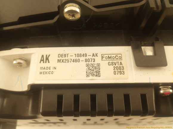 Lincoln MKT Instrument Cluster Speedometer