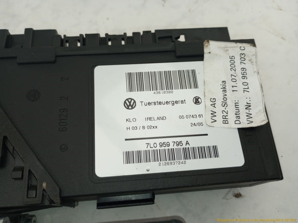 Porsche Cayenne Driver Left Rear Power Window Regulator