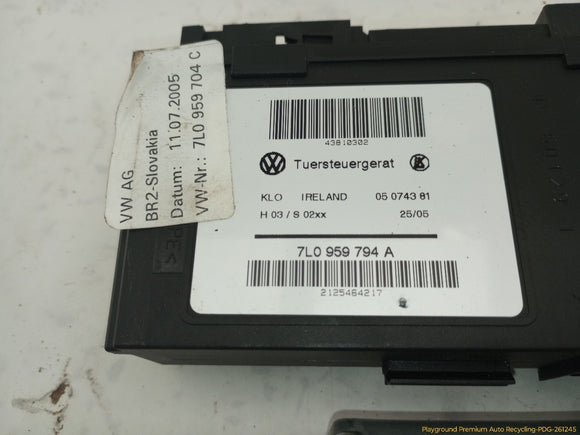 Porsche Cayenne Passenger Right Rear Power Window Regulator
