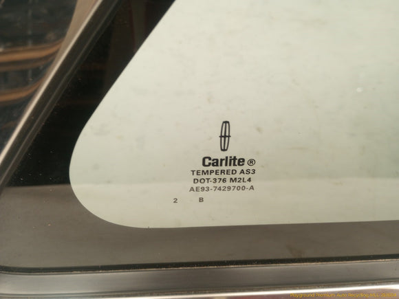 Lincoln MKT Passenger Right Rear Quarter Window Glass