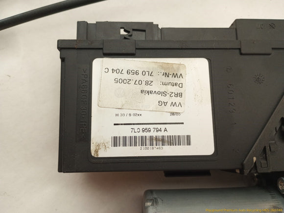 Porsche Cayenne Passenger Right Rear Door Window Regulator