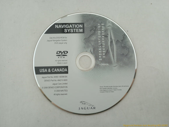 Jaguar XK Navigation System DVD Map Disc
