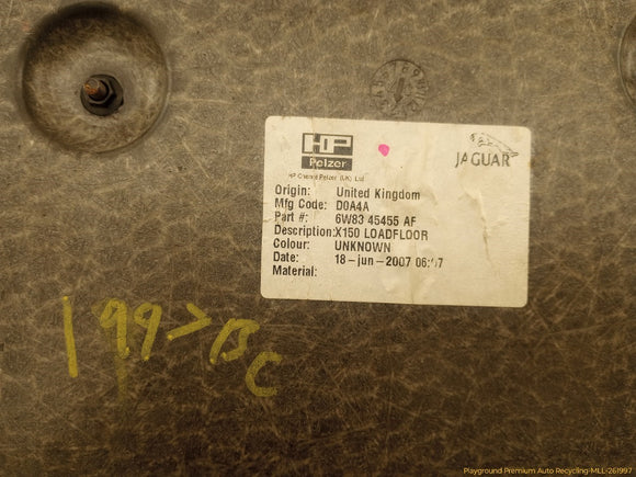 Jaguar XK Trunk Spare Tire Floor Carpet
