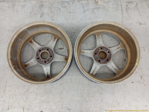 Honda Prelude Pair Of Borbet Alloy Wheel 5 Spoke