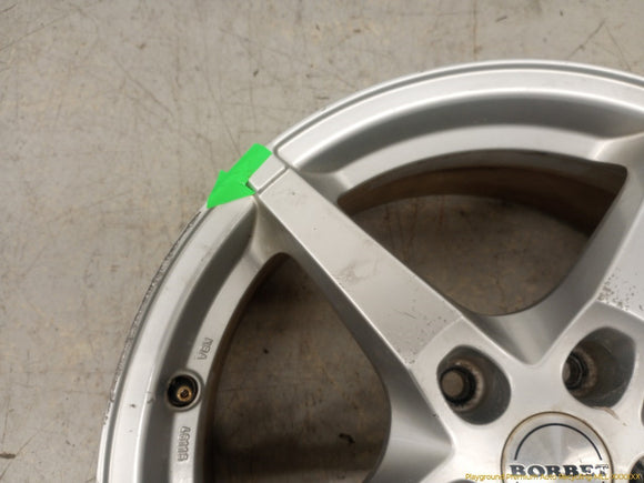Honda Prelude Pair Of Borbet Alloy Wheel 5 Spoke