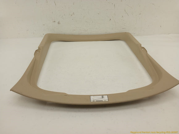 Jaguar XK Rear Trunk Lid Back Glass Surround Trim Panel