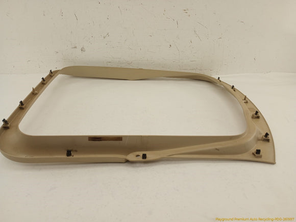 Jaguar XK Rear Trunk Lid Back Glass Surround Trim Panel