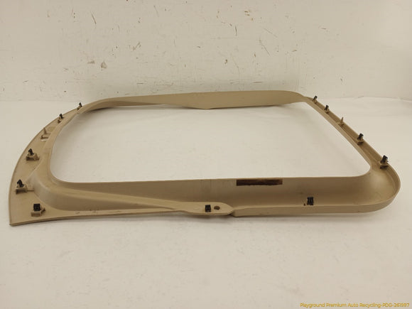 Jaguar XK Rear Trunk Lid Back Glass Surround Trim Panel