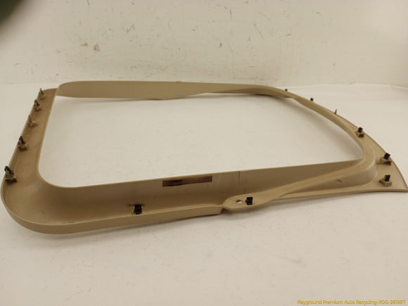 Jaguar XK Rear Trunk Lid Back Glass Surround Trim Panel