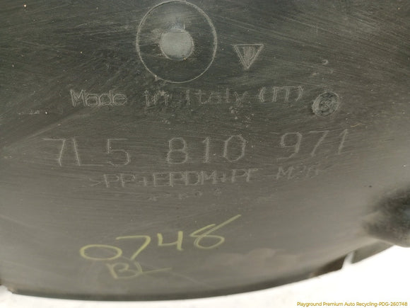 Porsche Cayenne Driver Left Rear Inner Fender Liner