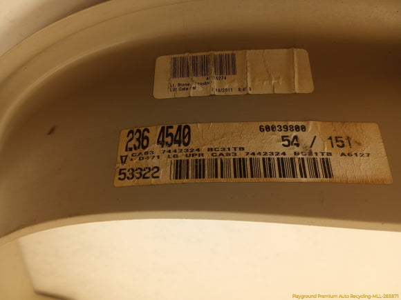 Ford Flex Upper Liftgate Interior Trim