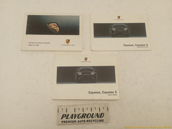 Porsche Cayenne Owner's Manual Set