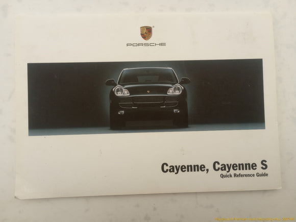 Porsche Cayenne Owner's Manual Set