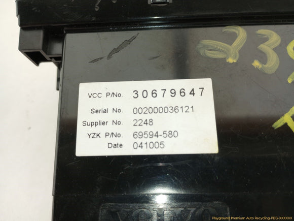 Volvo V50 Information Display Screen