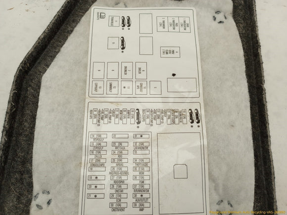Cadillac CTS Fuse Box Boot Liner