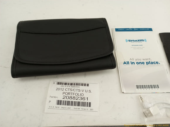 Cadillac CTS Owner's Manual Set