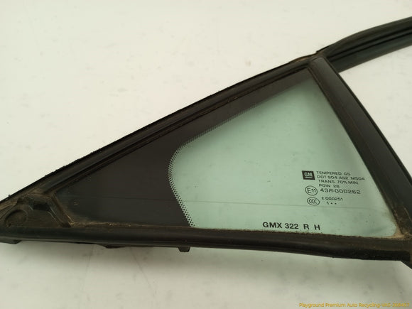 Cadillac CTS Passenger Right Rear Door Vent Glass