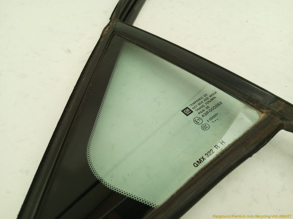 Cadillac CTS Passenger Right Rear Door Vent Glass